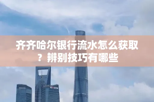 齐齐哈尔银行流水怎么获取?辨别技巧有哪些